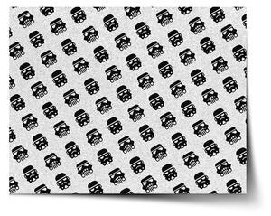 Sablio Plakát Star Wars Stormtrooper Pattern šikmý - 60x40 cm