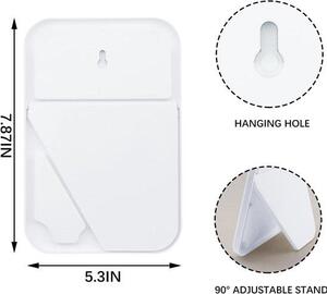 Kosmetické zrcátko – modré – 20 x 13,5 x 1,3 cm – Multifunkční stolní a nástěnné zrcadlo – pro domácí použití