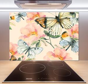 Panel do kuchyně Motýli a květiny pksh-117916209