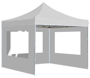 Profesionální skládací party stan + stěny hliník 3 x 3 m bílý