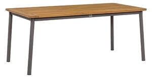 Apple Bee Jídelní stůl Bijou, Apple Bee, obdélníkový 240x100x76 cm, rám hliník šedobéžová Taupe, deska teak natural