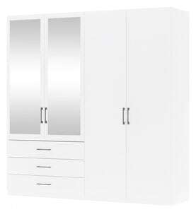 Šatní skříň Zodno D4, Barva: bílá 5903211473180