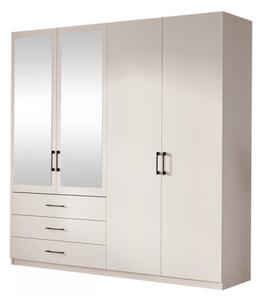 Šatní skříň Zodno D4, Barva: bílá 5903211473180