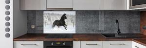 Panel lacobel Kůň ve cvalu sníh pksh-118892522