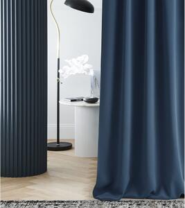 Luxusní tmavě modrý zatemňující jednobarevný závěs na řasící pásku 140 x 280 cm