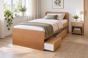 Jednolůžková postel 90 cm Dulce 80262 buk -22