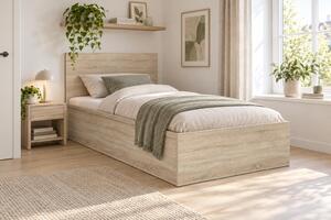 Jednolůžková postel 120 cm BRW Tetrix 6 (dub sonoma) (s roštem) (s úl. prostorem)