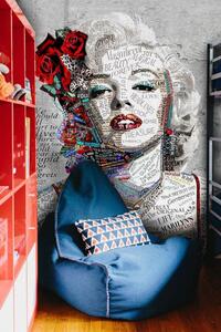 Fototapety Abstraktní portrét Marilyn Monroe, Fototapety pop art, u45698 : uwalls.cz