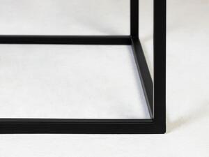 Hector Mramorový konferenční stolek Laval 45 cm černobílý