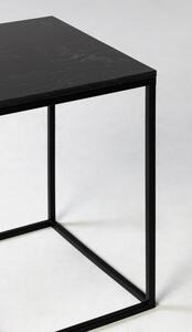 Hector Mramorový odkládací stolek Laval 45 cm černý