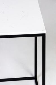 Hector Mramorový konferenční stolek Laval 45 cm černobílý