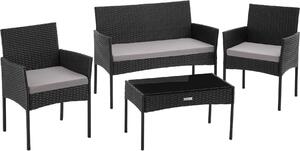 Tectake® Ratanový zahradní set Palese pro 4 osoby