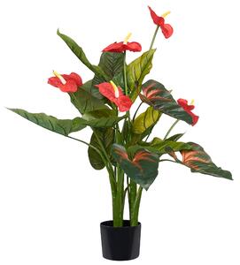 Umělá rostlina ANTHURIUM 95 cm Zelená