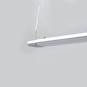 Závěsné svítidlo Vinca LED, délka 120 cm, bílá/stříbrná