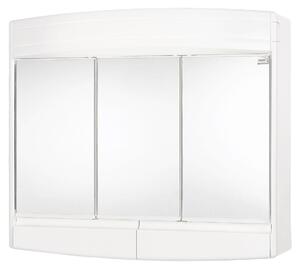 Zrcadlová skříňka Sieper Topas eco 60 x 18 x 53 cm, bílá, 3dveřová, LED, IP 20