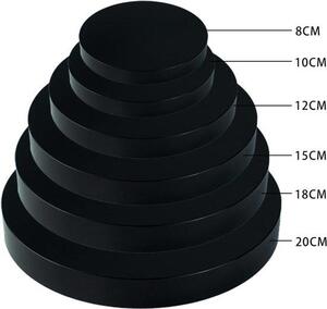 QuickShopping - Černé obsidian zrcadlo 10 cm - Divinační zrcadlo pro domácí dekoraci, jogu, meditaci a energii - Obsahuje držák, ideální pro spiritu