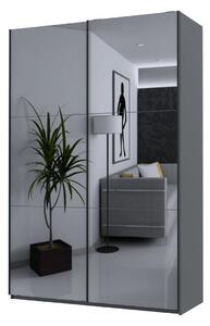 Skříň G-Caiser Doros s 2 zrcadly, 160 cm, grafit