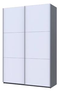 Skříň G-Caiser Doros s 2 dveřmi, 160 cm, grafit / bílá