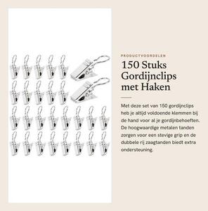 Dailygoods - Sponky na závěsy, 150 kusů - Nerezová ocel - Multifunkční sponky - Háčky na závěsy do sprchy - Háček na ručník - Snadná instalace - Háčky