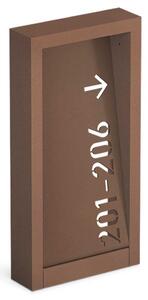 Lombardo Arke FULL Code LED venkovní sloupkové svítidlo IP66 AC DIRECT 400mm3000KCorten