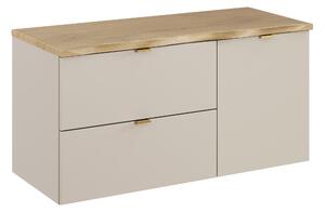 Comad Koupelnová skříňka pod deskové umyvadlo s košem na prádlo Dalia Cashmere 100 kašmír