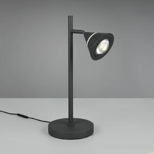 Trio Lighting LED stolní lampa Romeo, výška 40 cm, černá, kov,, stmívatelný, Černá, Obývací pokoj / jídelna, kov, Moderní