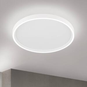 ORION LED stropní svítidlo MASCA, bílé, Ø 40 cm, kov, stmívatelné, stmívatelný, Bílá / opál, Obývací pokoj / jídelna, Hliník, Moderní