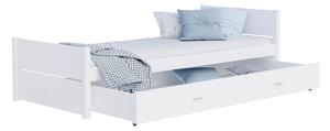 AJK - meble Dětská postel Tymon 90x200 cm s úložným šuplíkem a roštem