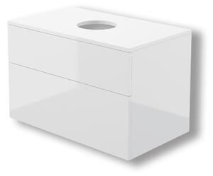Deante Prizma skříňka s deskou 80x47x52 cm pod umyvadlo závěsná bílá SDI_6B81