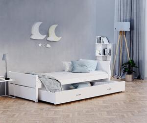 AJK - meble Dětská postel Tymon 90x200 cm s úložným šuplíkem a roštem
