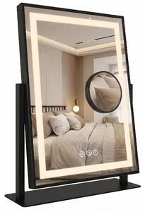 Rea Rea, Zrcadlo LED LUMI Black 30x40cm, HOM-01805