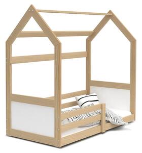 AJK - meble Dětská postel ve tvaru domečku Miki 80x160 cm + rošt