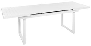 Rozkládací zahradní jídelní stůl VALCANETTO 180/240 cm 90 cm Kov Bílá