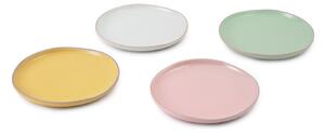 Jamie Oliver Big Love sada 4 kameninových talířů Ø 19 cm (žlutý, zelený, béžový, růžový) JOBLPLAT19PK4 4