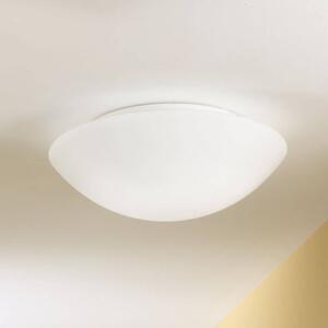 Fabas Luce Stropní svítidlo Pandora, Ø 30 cm, sklo, bílé, stmívatelný, Bílá / opál, Obývací pokoj / jídelna, Sklo