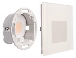Deko-Light Nástěnné svítidlo LED SET Alwaid, matné sklo, 8 x cm, 2 700 K, Bílá / opál, Chodba, Sklo, Moderní, Zapuštěné hranaté