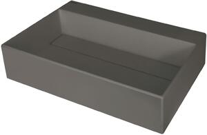 Deante Correo umyvadlo 60x40 cm obdélníkový na pult antracitová CQR_TU6M