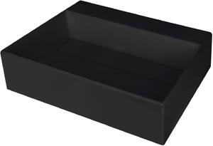Deante Correo umyvadlo 50x40 cm obdélníkový na pult černá matný CQR_NU5M