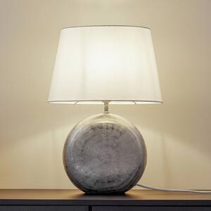Stolní lampa Lindby Florentino, 49 cm, keramika, textil