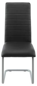 Jídelní židle LYDIA černá/šedá