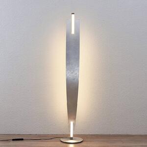 LED stojací lampa Marija elegantní stříbrný vzhled
