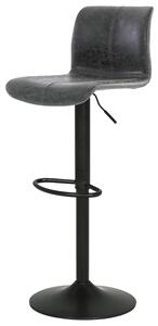 Barová židle BRIGITA antik šedá/černá