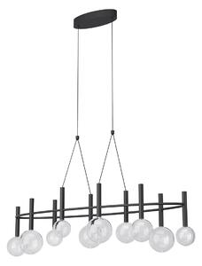Redo Závěsné LED svítidlo BOLLA, 44W, š. 121 cm, CCT 2700-3000K Barva: Černá