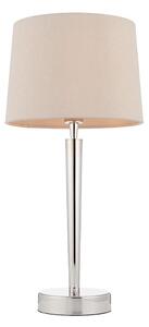 Endon 72175 - Stolní lampa s USB portem SYON 1xE14/40W/230V lesklý chrom/béžová