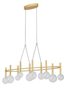 Redo Závěsné LED svítidlo BOLLA, 44W, š. 121 cm, CCT 2700-3000K Barva: Zlatá