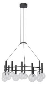 Redo Závěsné LED svítidlo BOLLA, 53W, ø 84 cm, CCT 2700-3000K Barva: Černá