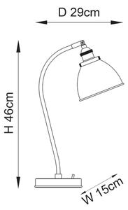 Endon 98747 - Stolní lampa FRANKLIN 1xE14/7W/230V mosaz