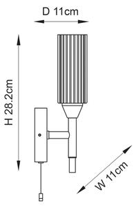 Endon 97171 - Koupelnové nástěnné svítidlo NATORI 1xG9/3W/230V IP44 lesklý chrom
