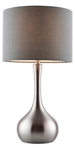 Endon 61192 -Stmívatelná stolní lampa PICCADILLY 1xE14/40W/230V matný chrom/šedá