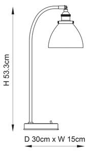 Endon 91740 - Stolní lampa HANSEN 1xE14/40W/230V matný chrom